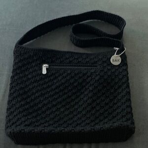 The Sak Black Textured Shoulder Bag